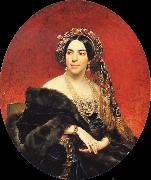 Karl Briullov Portrait of Princess Maria Volkonskaya Germany oil painting reproduction